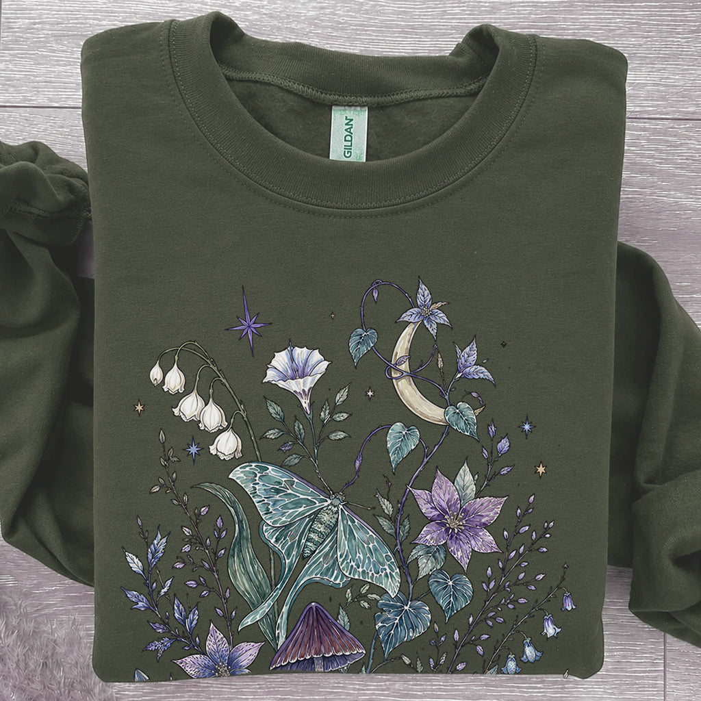 Mystic Moth Graphic Sweatshirt