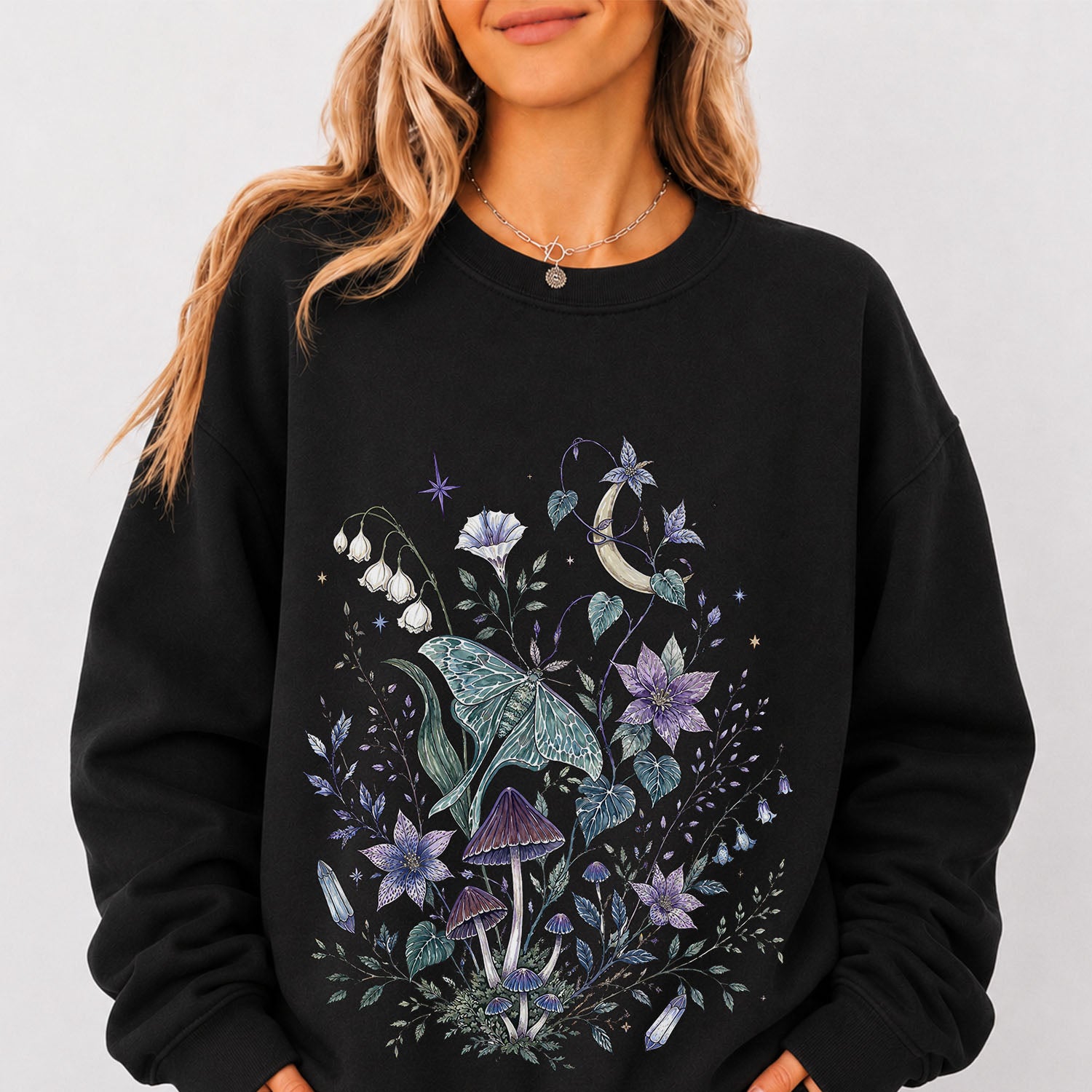 Mystic Moth Graphic Sweatshirt