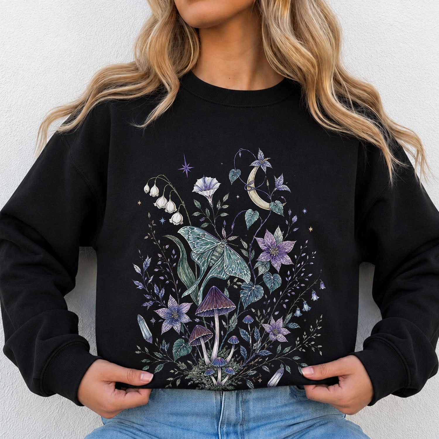 Mystic Moth Graphic Sweatshirt