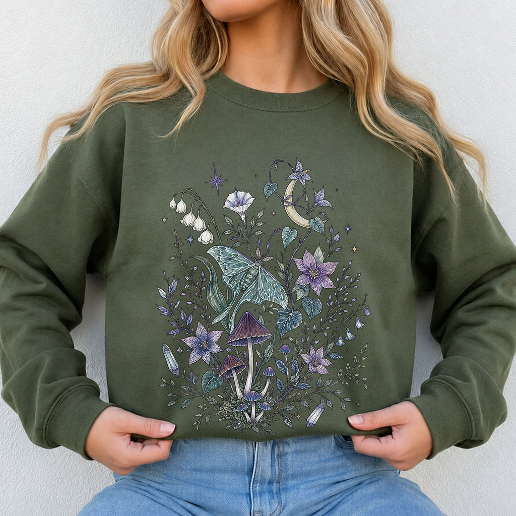 Mystic Moth Graphic Sweatshirt