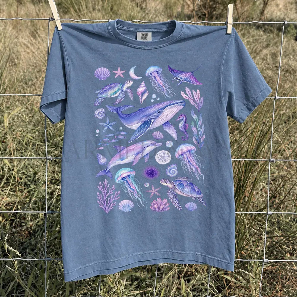 Ocean Animals Comfort Colors T-Shirt - T-Shirt