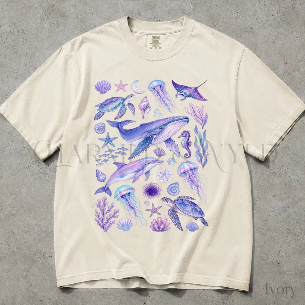 Ocean Animals Comfort Colors T-Shirt - T-Shirt