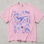 Ocean Animals Comfort Colors T-Shirt - Blossom / S - T-Shirt