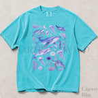 Ocean Animals Comfort Colors T-Shirt - Lagoon Blue / S - T-Shirt