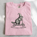 Off to Cause a Kerfuffle Wizard Otter T-Shirt - Blossom / S - T-Shirt