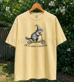 Off to Cause a Kerfuffle Wizard Otter T-Shirt - Butter / S - T-Shirt