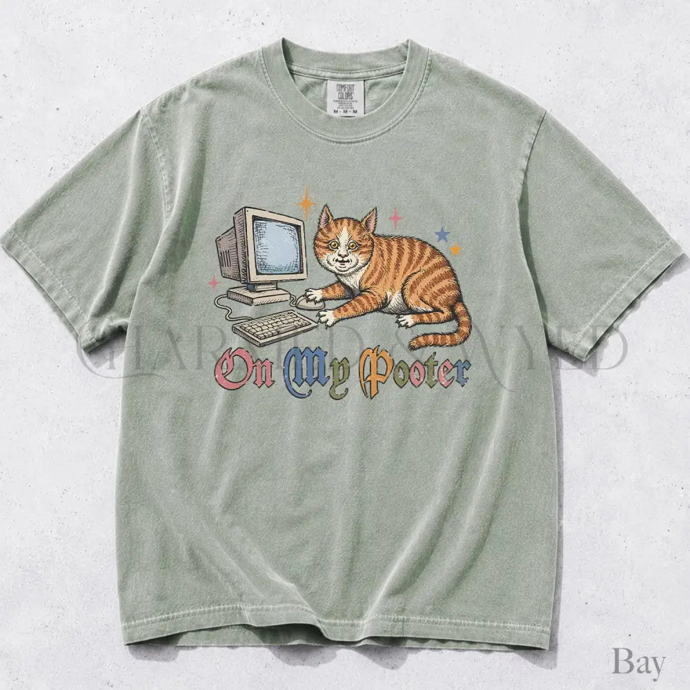 On My Pooter Comfort Colors T-Shirt - Bay / S - T-Shirt