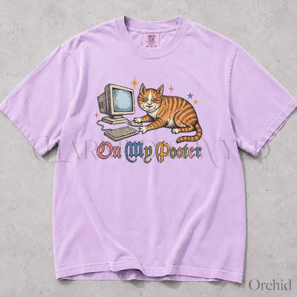 On My Pooter Comfort Colors T-Shirt - Orchid / S - T-Shirt