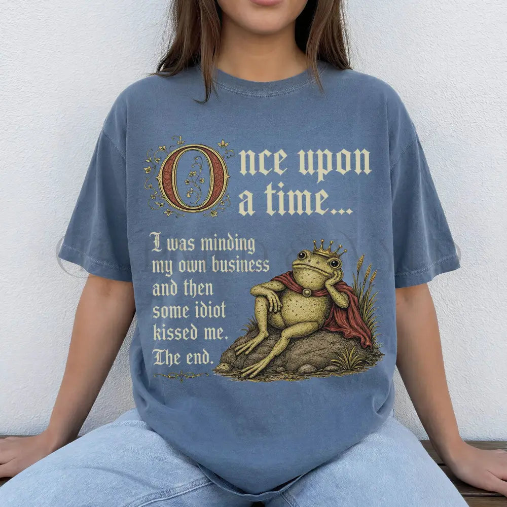Once Upon A Time Frog Prince Shirt - Blue Jean / S - T-Shirt