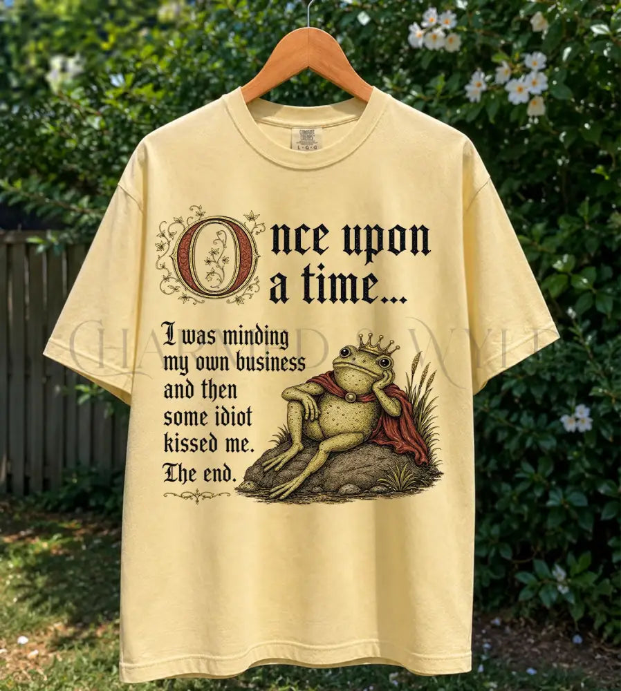 Once Upon A Time Frog Prince Shirt - Butter / S - T-Shirt