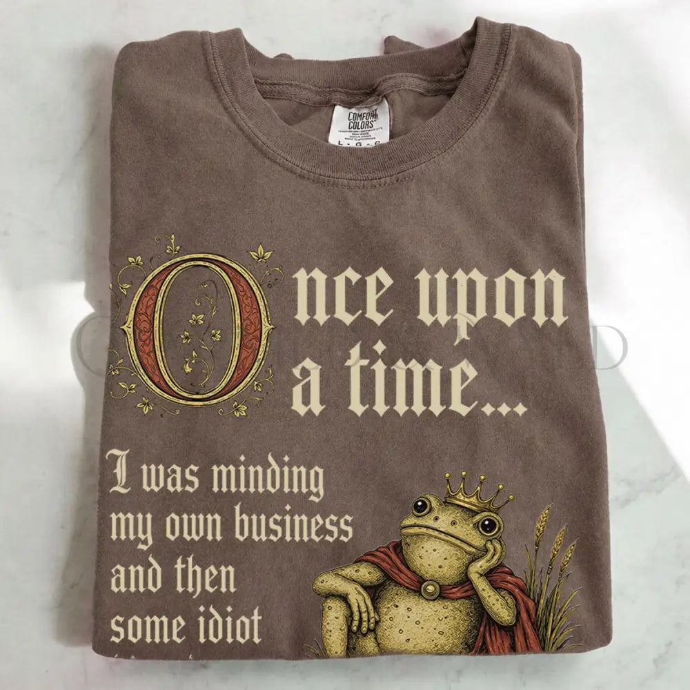 Once Upon A Time Frog Prince Shirt - Espresso / S - T-Shirt