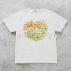 Orange Cat Wildflower T-Shirt - Charmed and Wyld