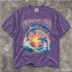 Overstimulated Dolphin Comfort Colors T-Shirt - Violet / S - T-Shirt