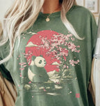 Panda Cherry Blossom T-shirt - T-Shirt
