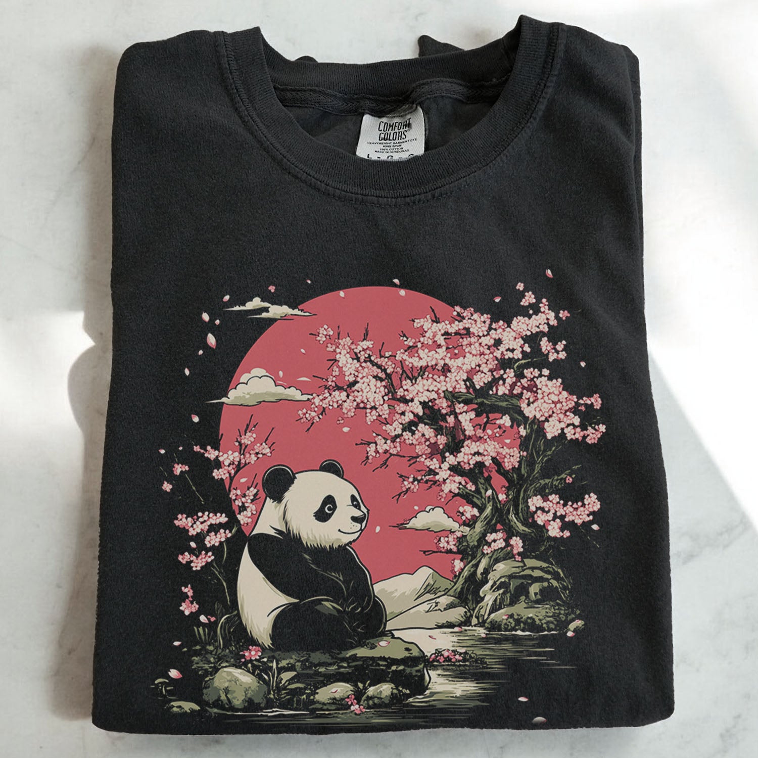 Panda Cherry Blossom T-shirt