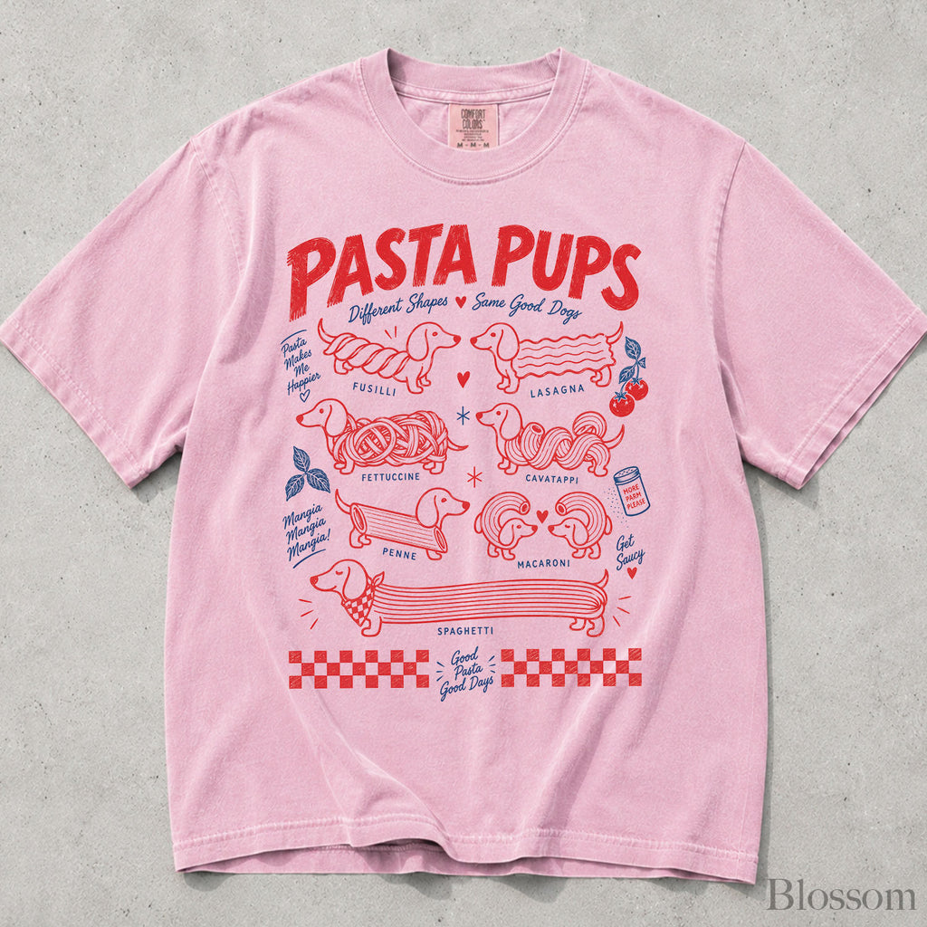 Dachshund Pasta Pups Comfort Colors T-Shirt