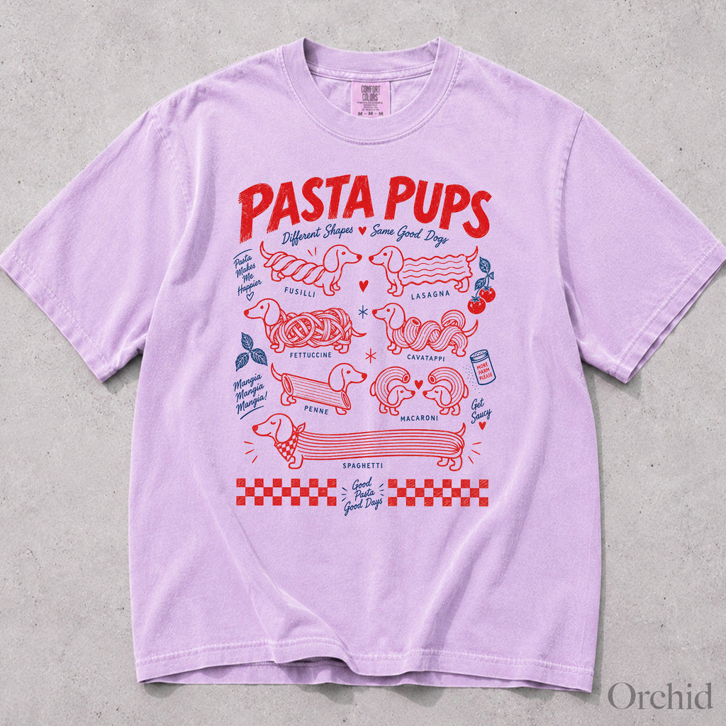 Dachshund Pasta Pups Comfort Colors T-Shirt