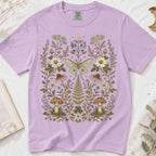 Whimsical Moth Wildflower T-Shirt