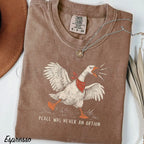 Peace Was Never an Option Goose Comfort Colors Shirt - S / Espresso - T-Shirt
