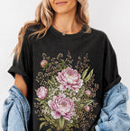 Pink Peony Floral T-Shirt