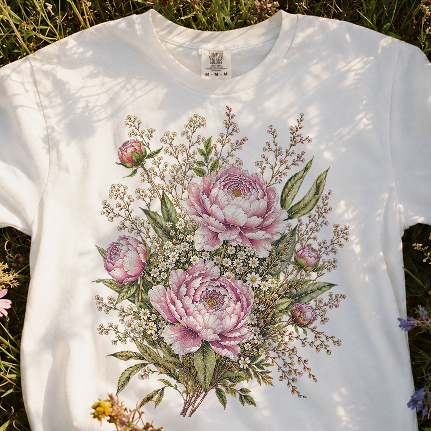 Pink Peony Floral T-Shirt