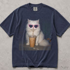 Boujee Iced Coffee Cat Comfort Colors T-Shirt