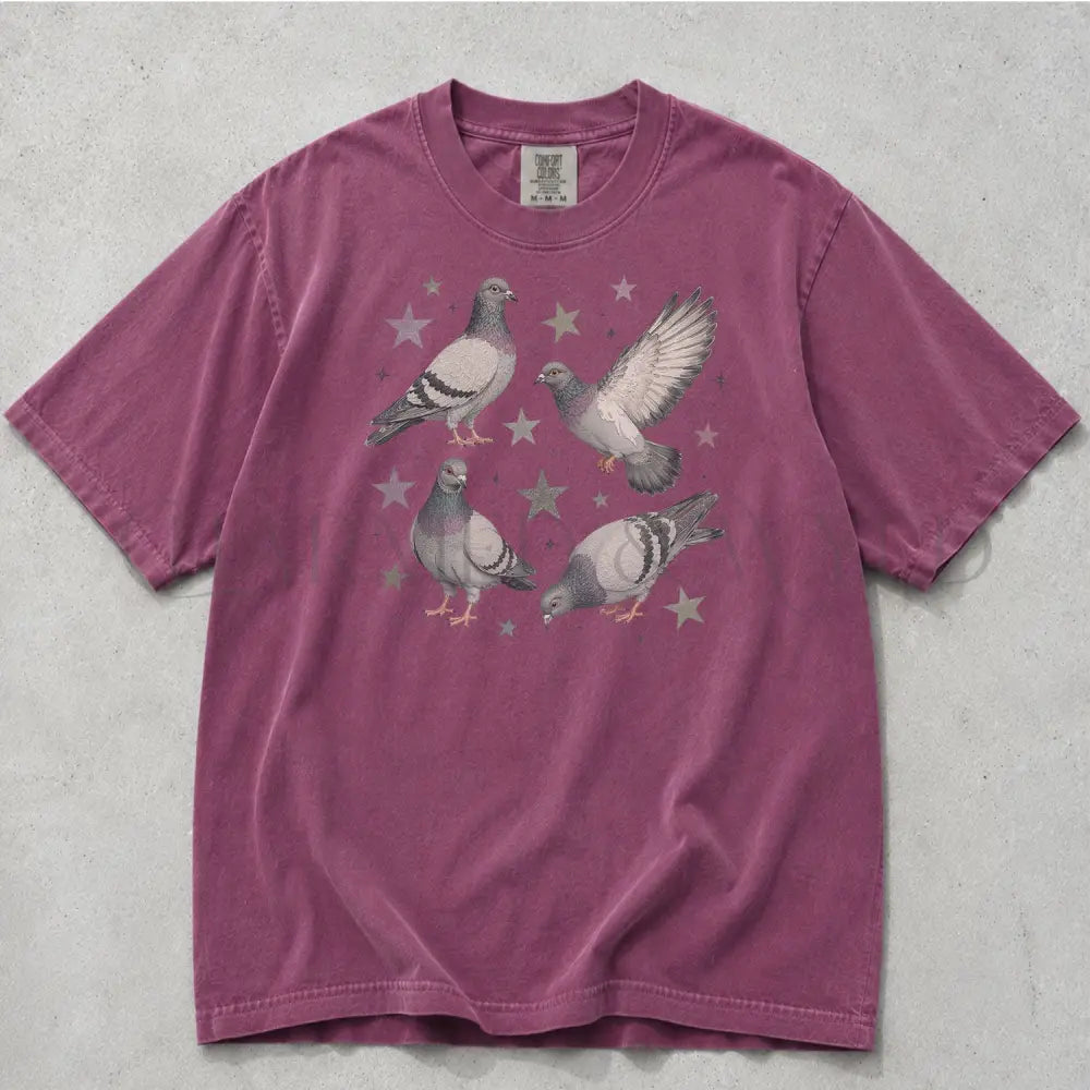 Pigeon Comfort Colors T-Shirt - Berry / S - T-Shirt