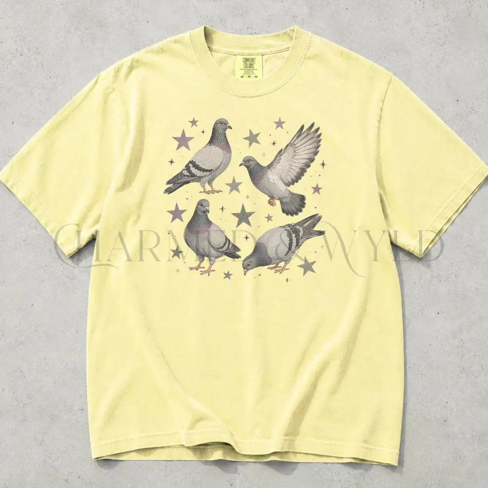 Pigeon Comfort Colors T-Shirt - Butter / S - T-Shirt