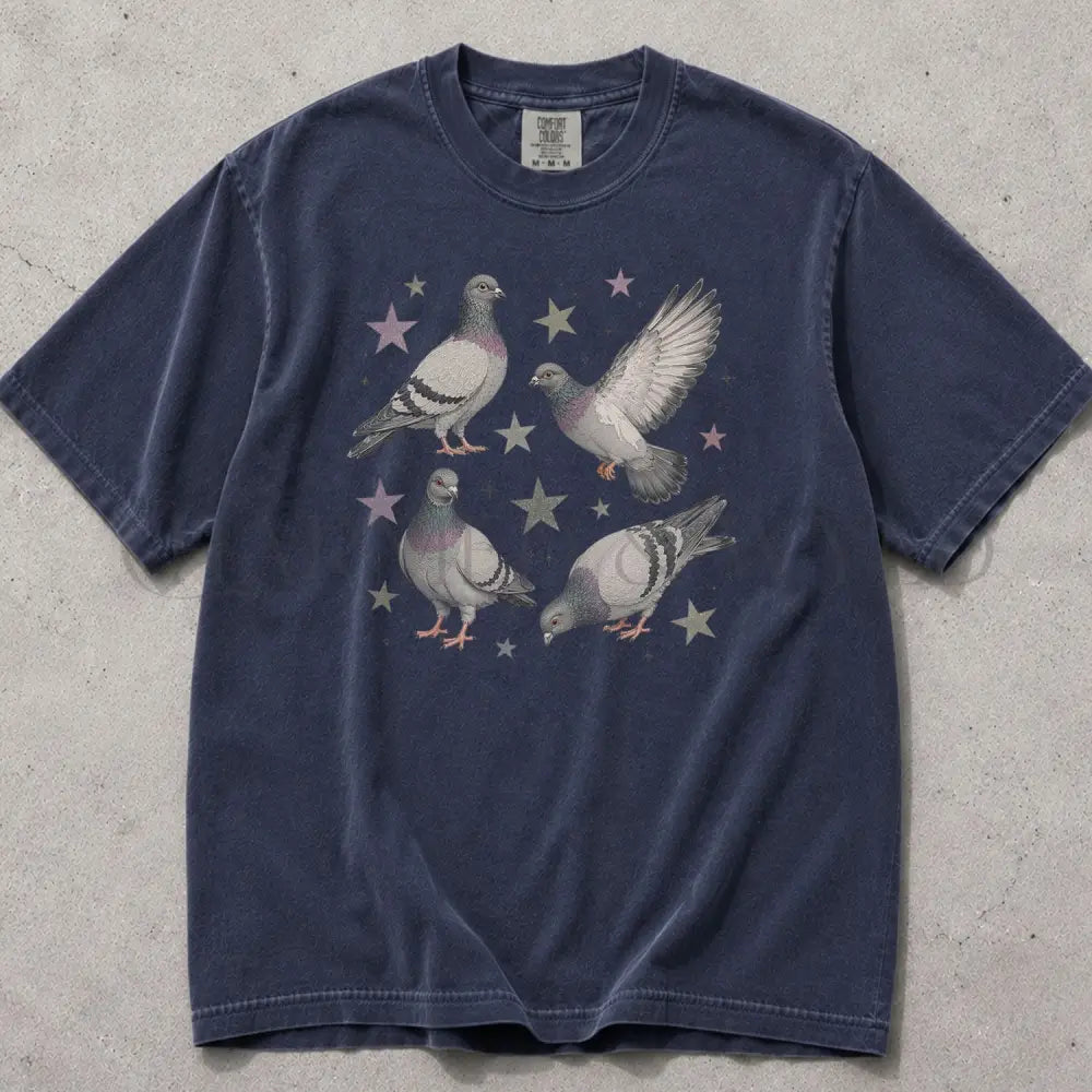 Pigeon Comfort Colors T-Shirt - Navy / S - T-Shirt