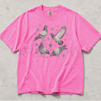 Pigeon Comfort Colors T-Shirt - Neon Pink / S - T-Shirt