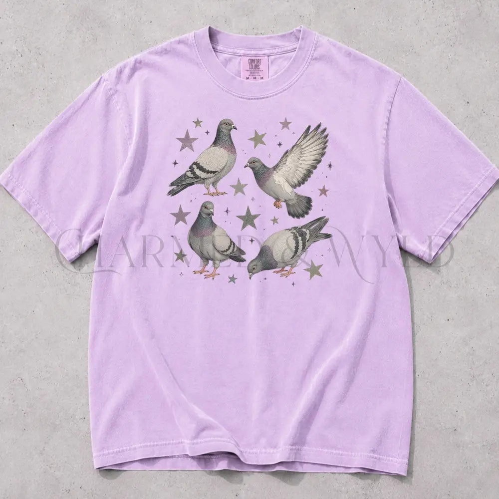 Pigeon Comfort Colors T-Shirt - Orchid / S - T-Shirt