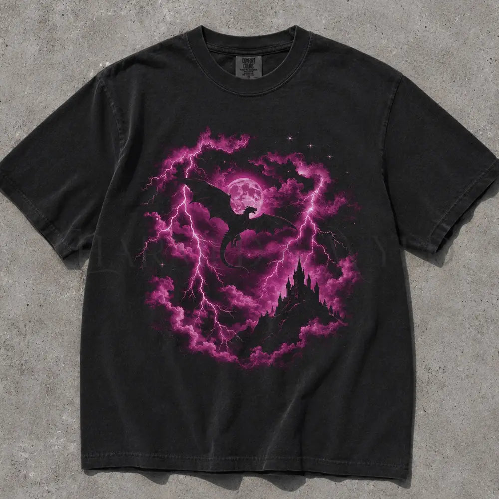 Pink Dragon Comfort Colors T-Shirt - Black / S - T-Shirt