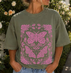 Pink Moth T-Shirt - Moss / S - T-Shirt