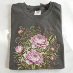 Pink Peony Floral T-Shirt - T-Shirt