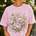 Pink Peony Floral T-Shirt - Blossom / S - T-Shirt