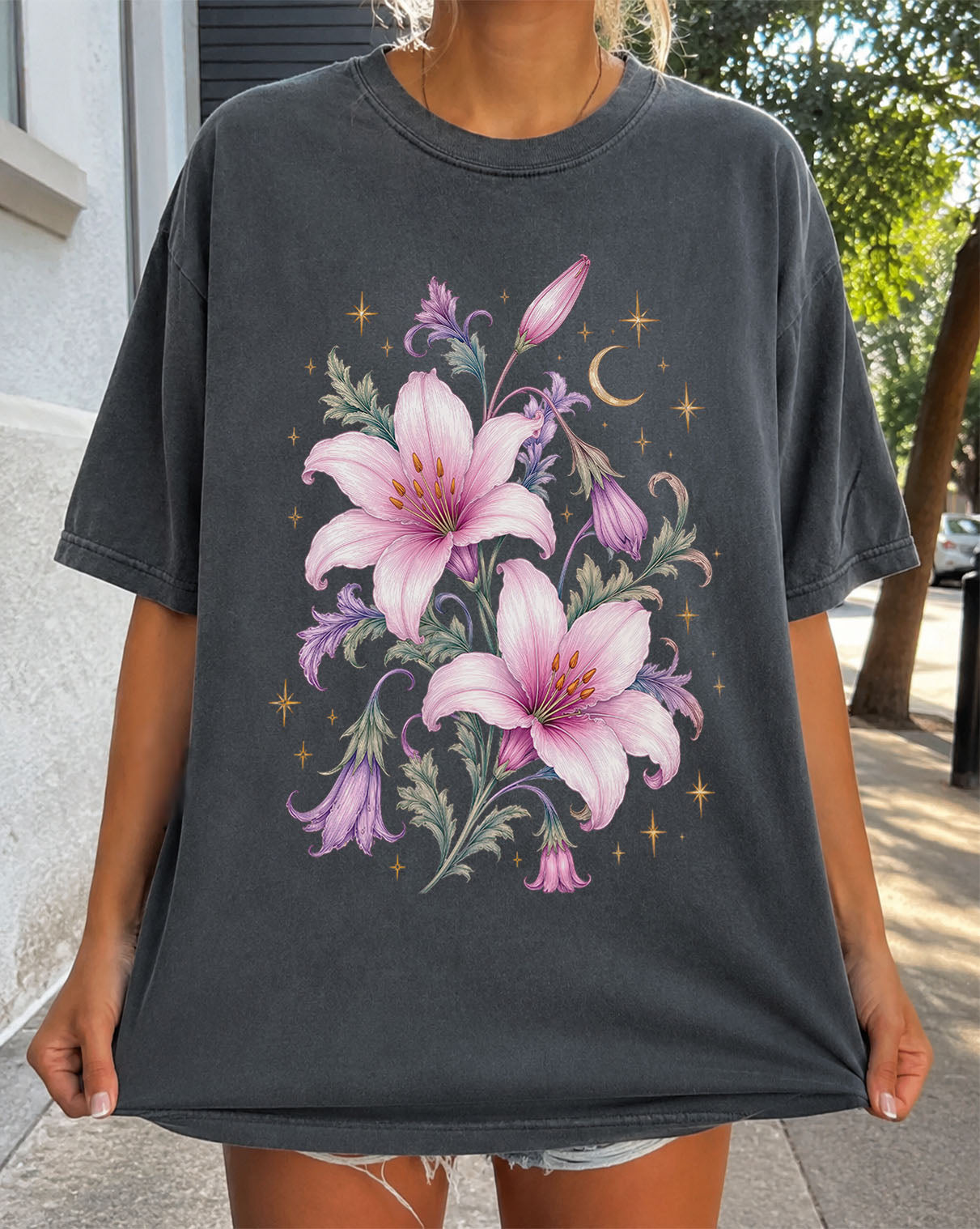 Enchanted Pink Lilies T-Shirt