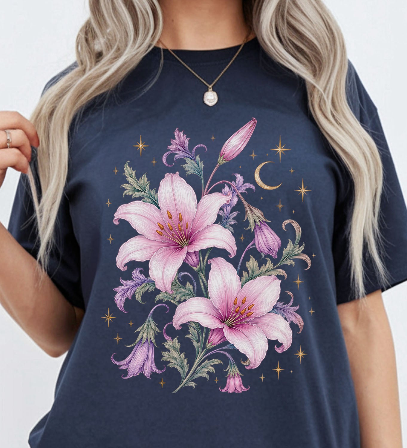 Enchanted Pink Lilies T-Shirt