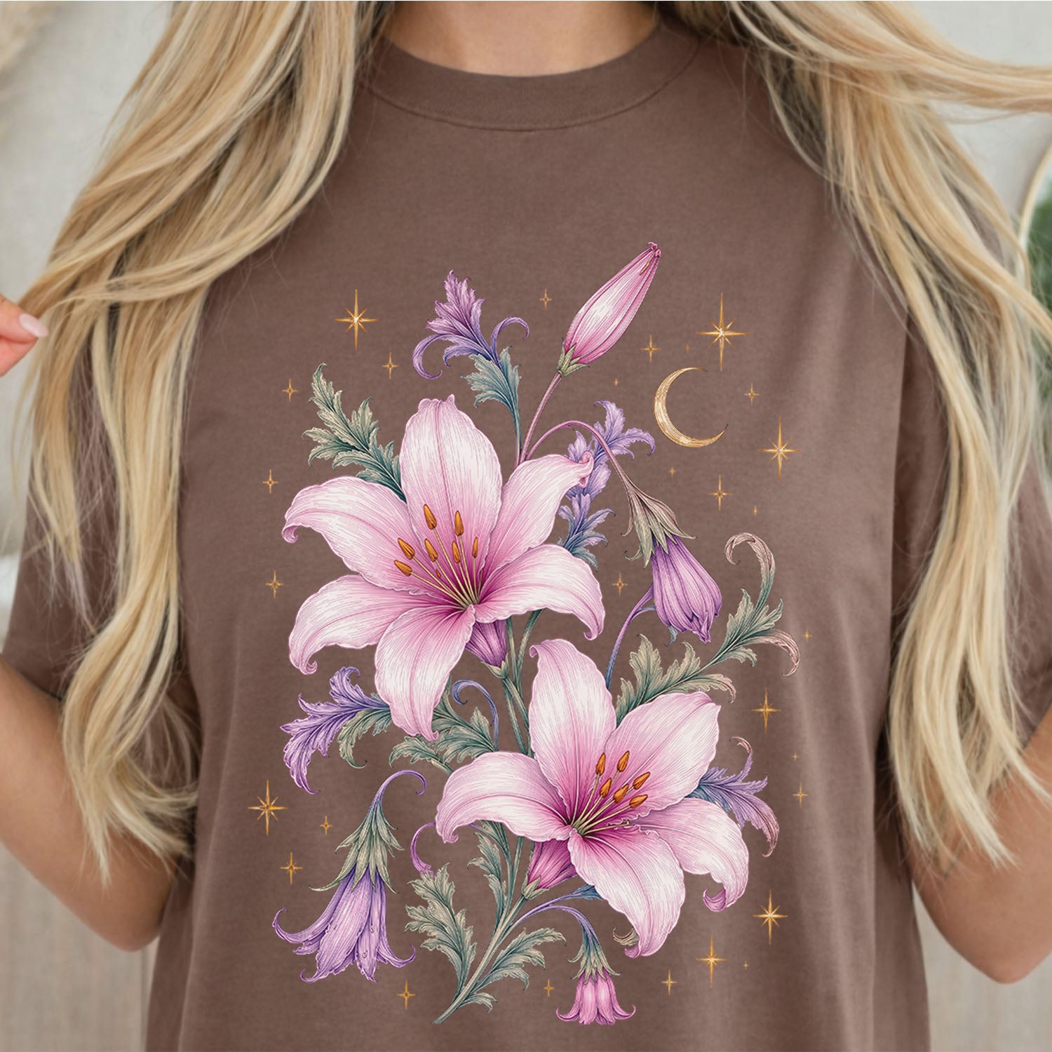 Enchanted Pink Lilies T-Shirt