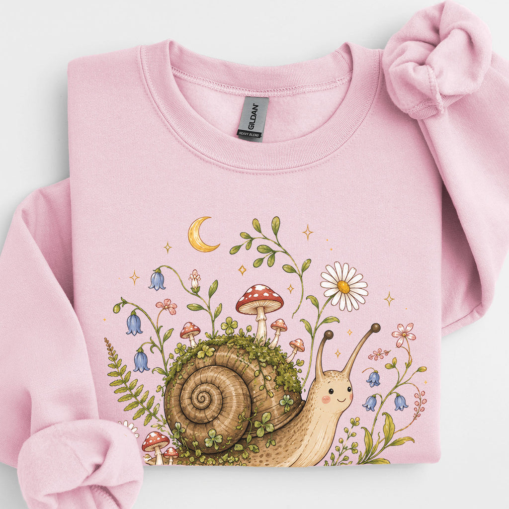 Blooming at My Own Pace Snail Sweatshirt