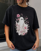 Haunted Pink Flower Garden T-Shirt