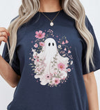 Haunted Pink Flower Garden T-Shirt