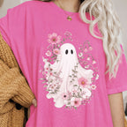 Haunted Pink Flower Garden T-Shirt