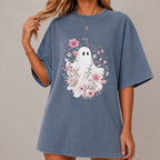 Haunted Pink Flower Garden T-Shirt