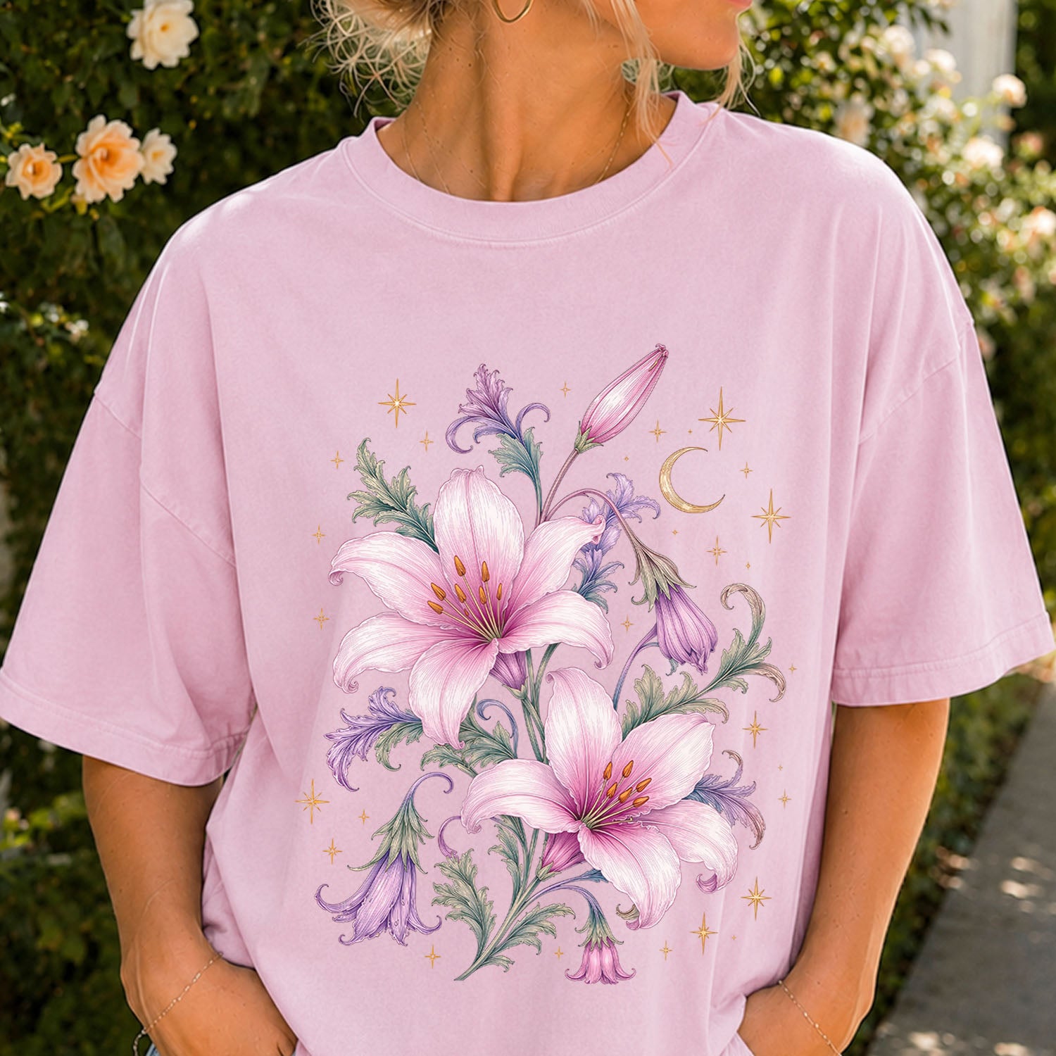 Enchanted Pink Lilies T-Shirt