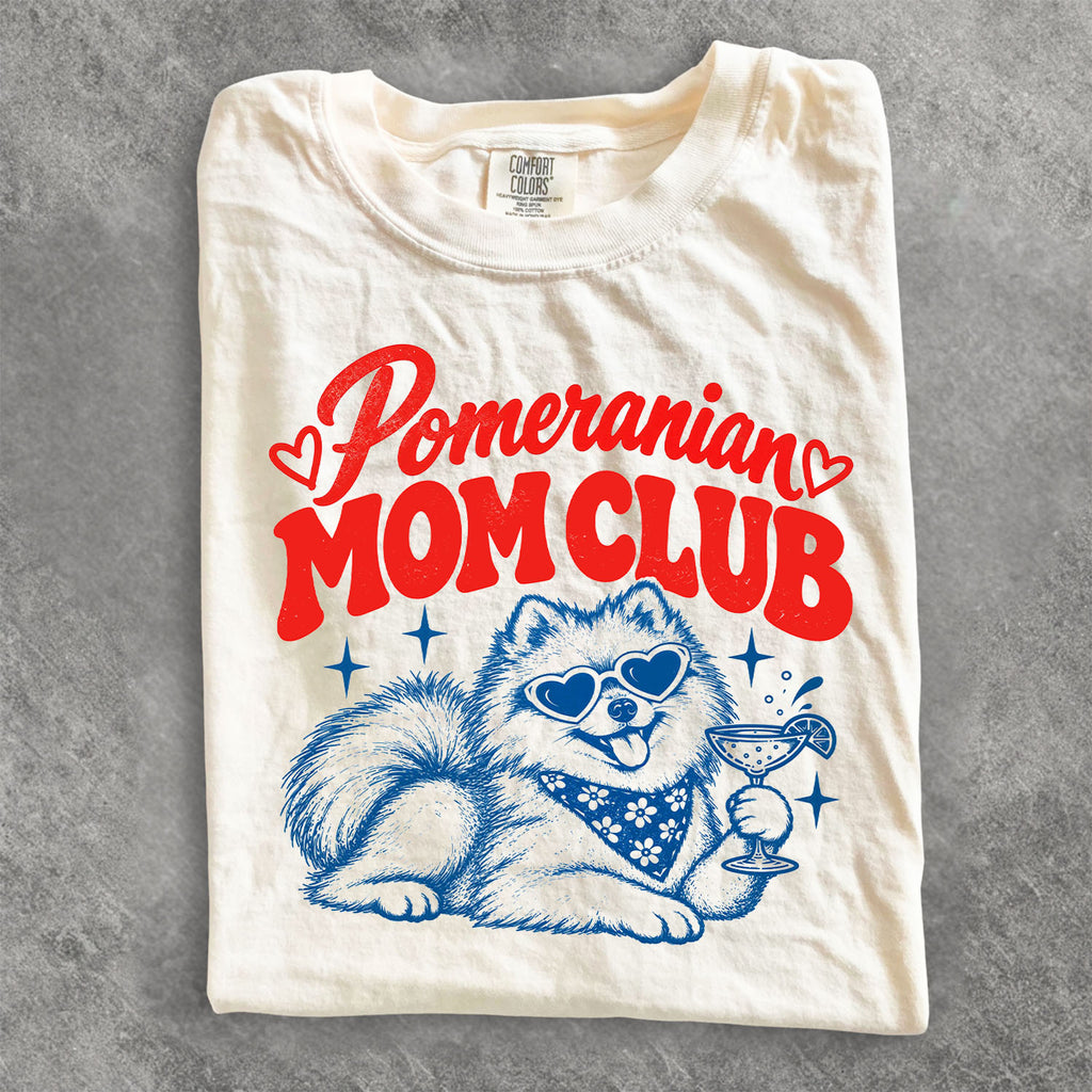 Pomeranian Mom Club Comfort Colors T-Shirt