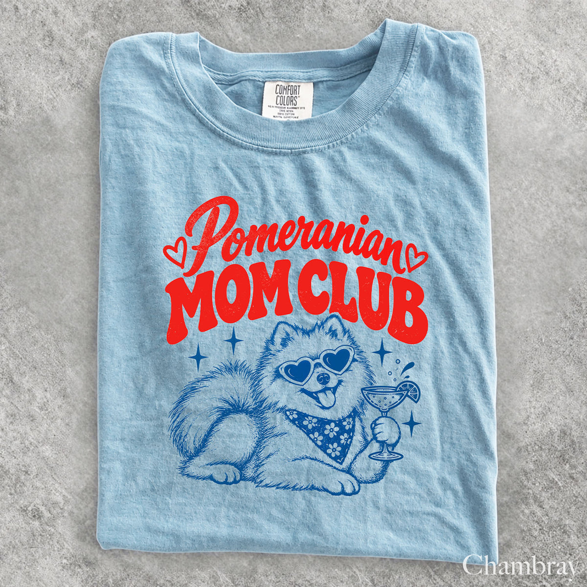 Pomeranian Mom Club Comfort Colors T-Shirt