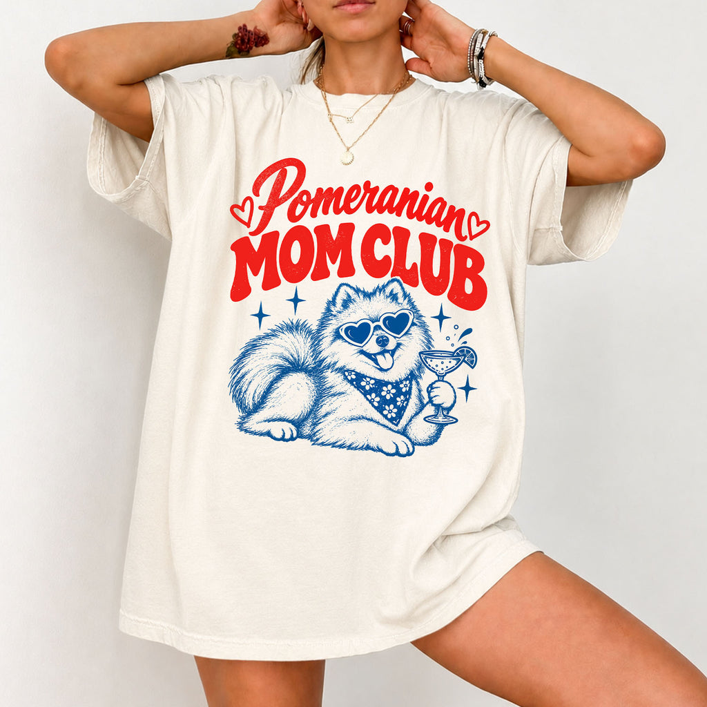 Pomeranian Mom Club Comfort Colors T-Shirt