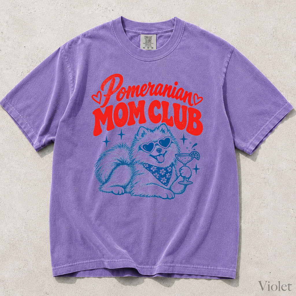 Pomeranian Mom Club Comfort Colors T-Shirt