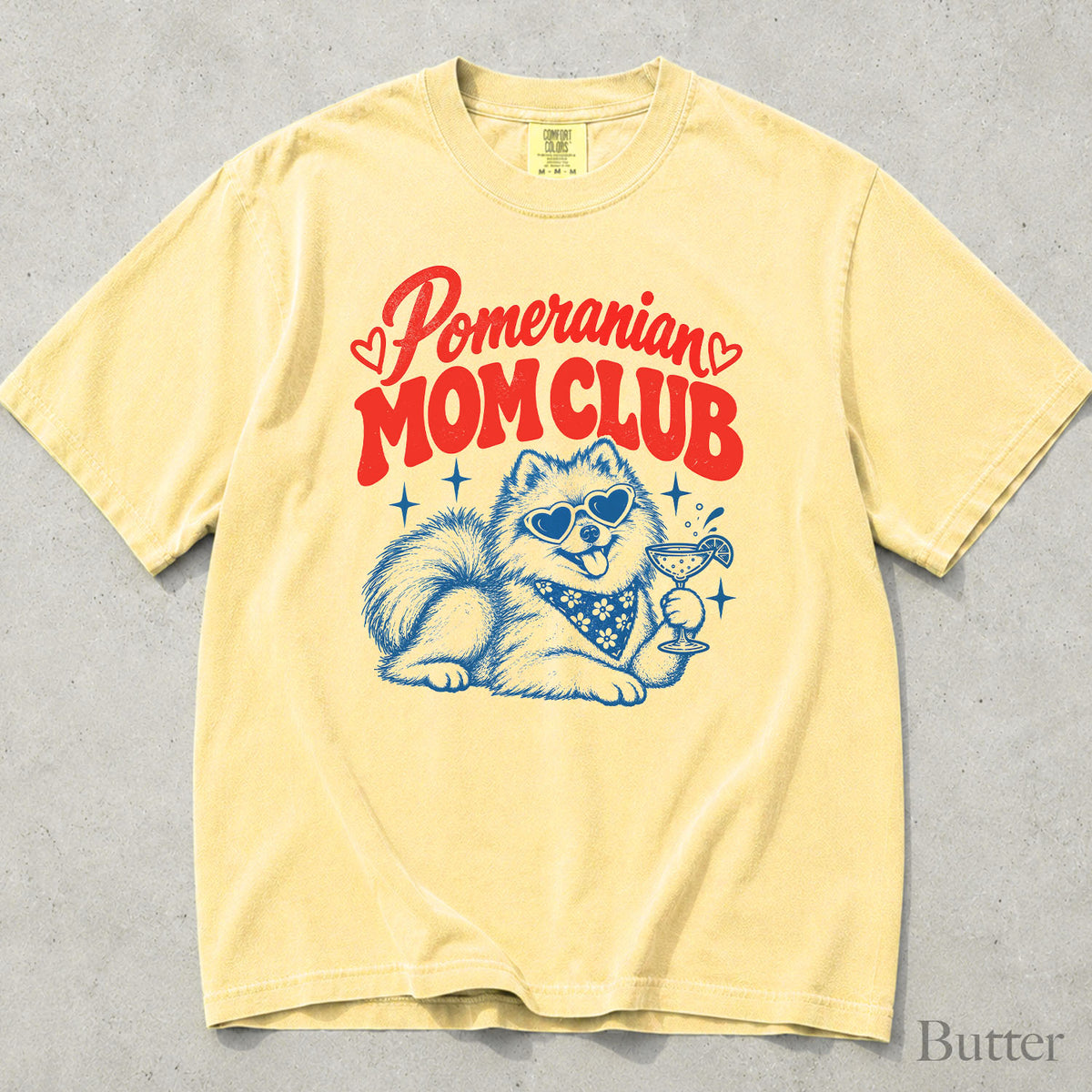Pomeranian Mom Club Comfort Colors T-Shirt