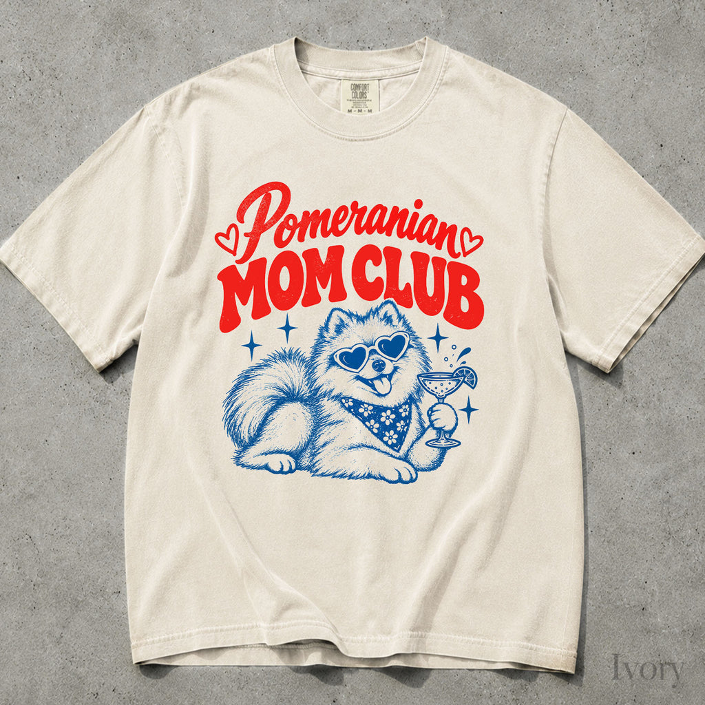 Pomeranian Mom Club Comfort Colors T-Shirt